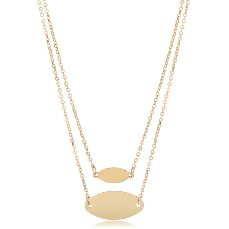 Fremada Italian 14k Yellow Gold Infinity Pendant Necklace (18 inch)