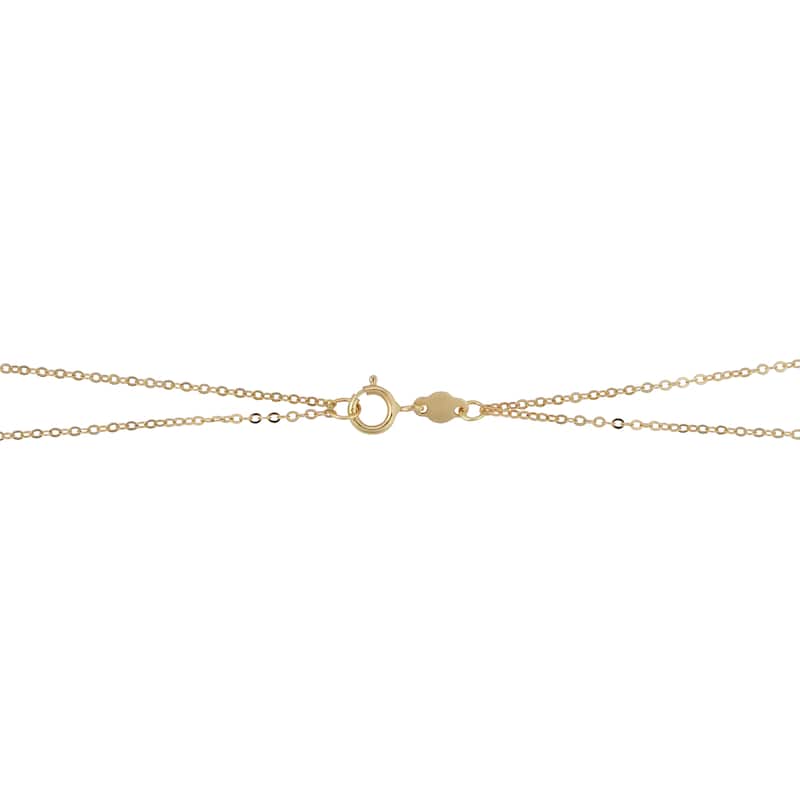Fremada Italian 14k Yellow Gold Infinity Pendant Necklace (18 inch)