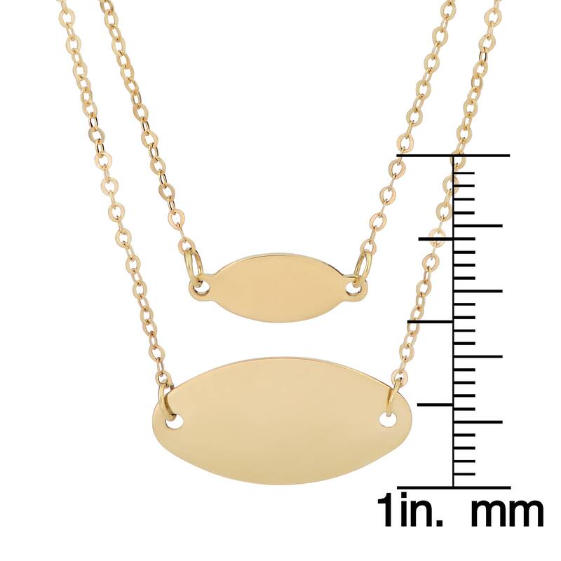 Fremada Italian 14k Yellow Gold Infinity Pendant Necklace (18 inch)