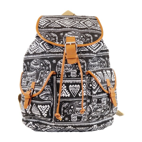 tribal print backpack