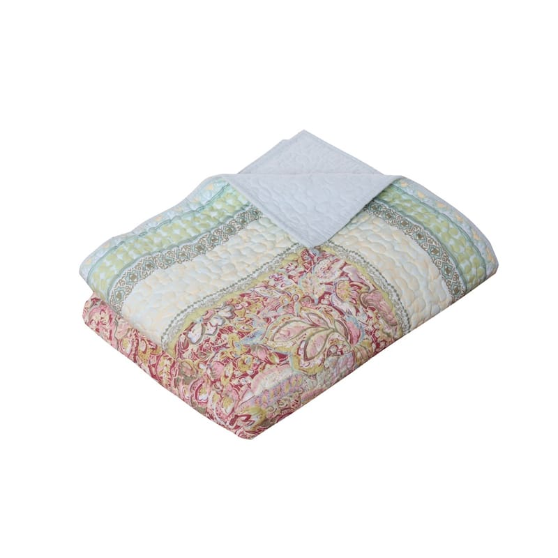 Barefoot Bungalow Palisades Pastel Quilted Throw