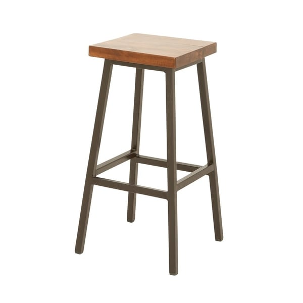 Studio 350 Metal Wood Stool 16 Inches Wide 30 High Studio 350 Metal Wood Stool 16 Inches Wide 30 High