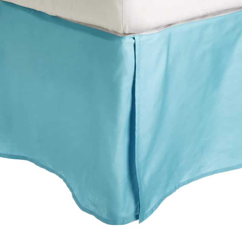 Superior Combed Cotton 15-inch Drop Bedskirt - Twin - Teal