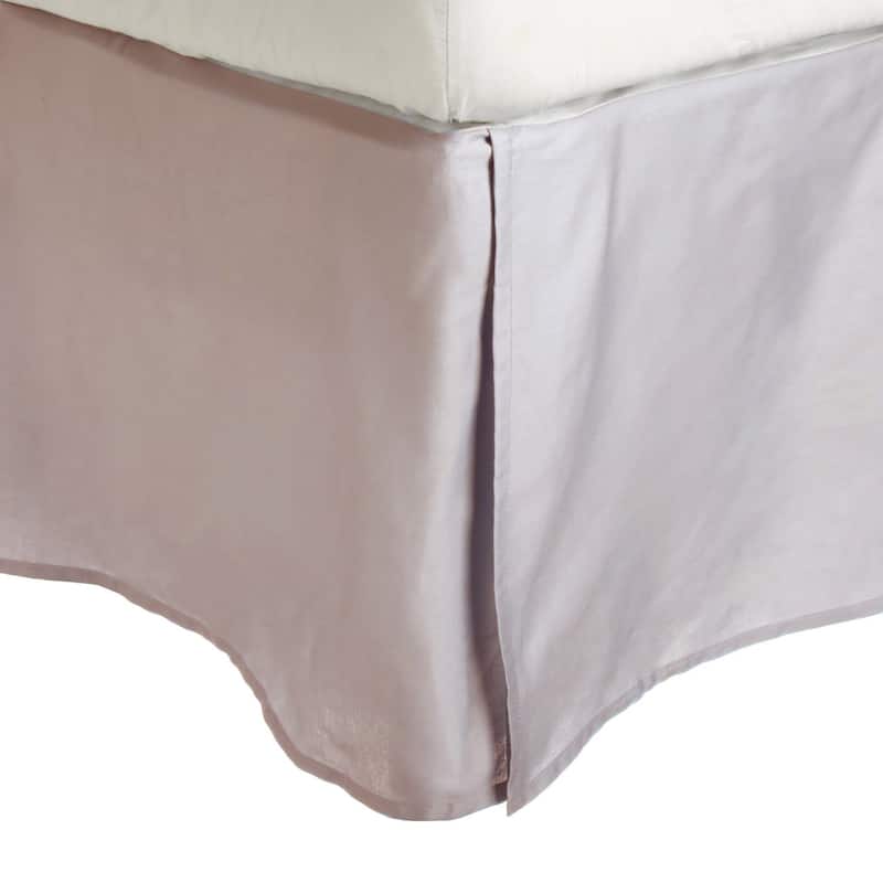 Superior Combed Cotton 15-inch Drop Bedskirt - Twin - Lilac