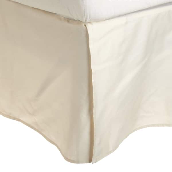 slide 1 of 1, Superior Combed Cotton 15-inch Drop Bedskirt Twin - Ivory