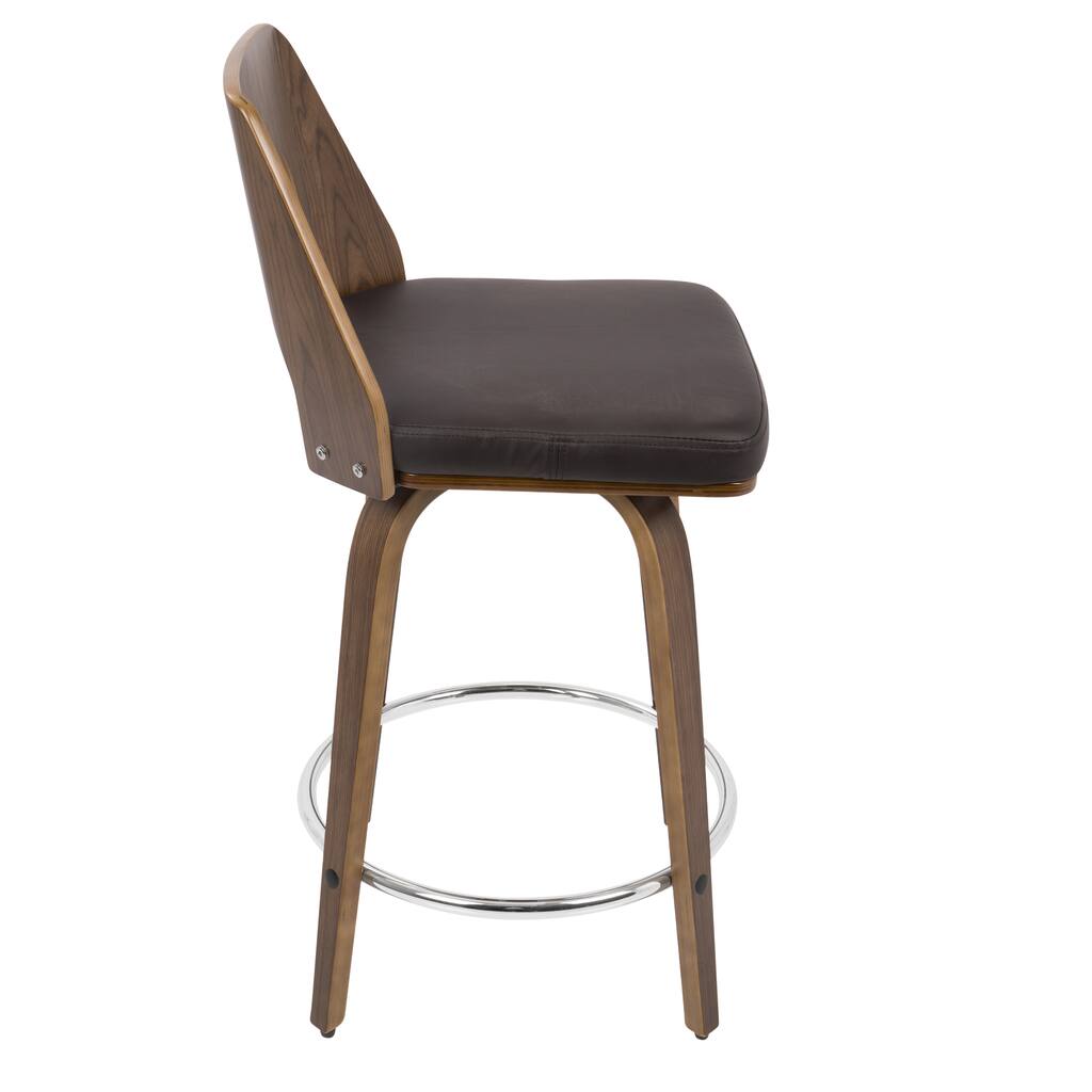 LumiSource Trilogy Mid-century Modern Counter Stool