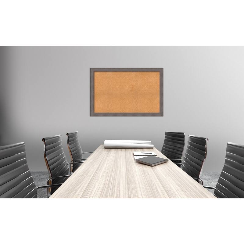 Framed Cork Board, Choose Your Custom Size, Country Barnwood Wood