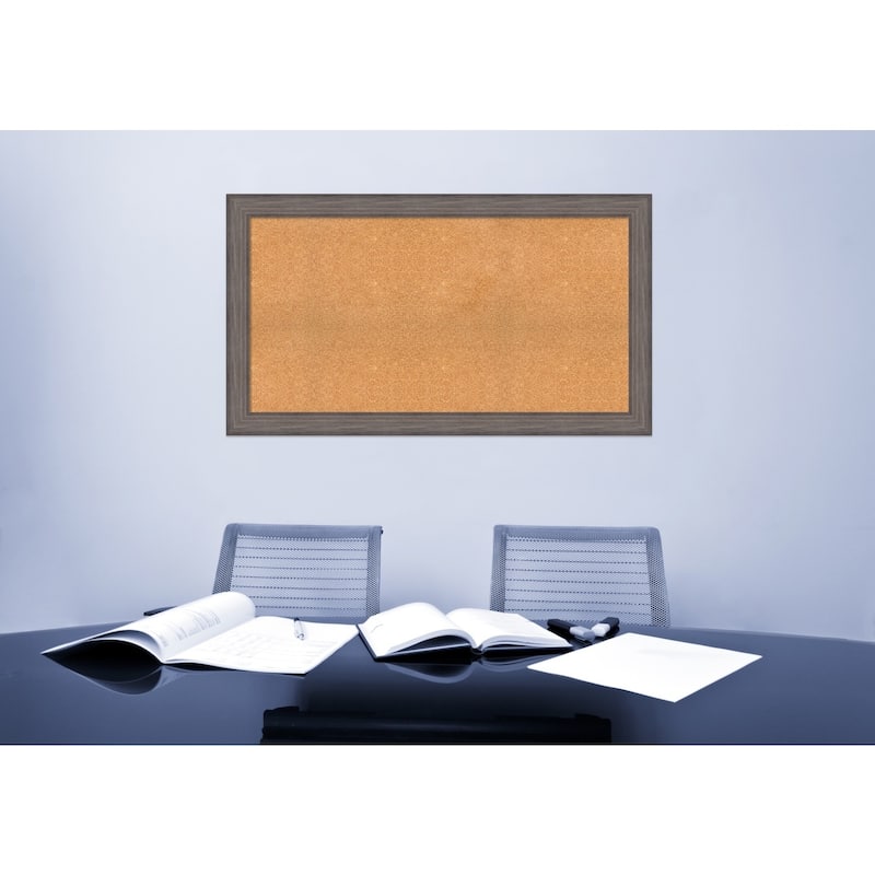 Framed Cork Board, Choose Your Custom Size, Country Barnwood Wood