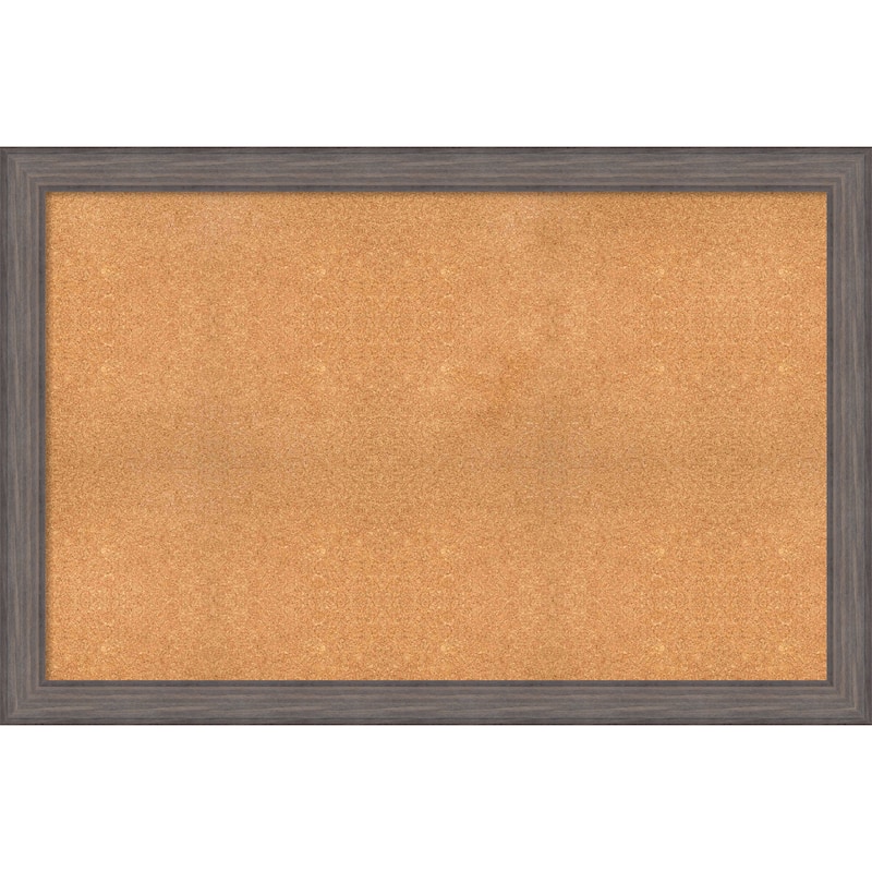 Framed Cork Board, Choose Your Custom Size, Country Barnwood Wood