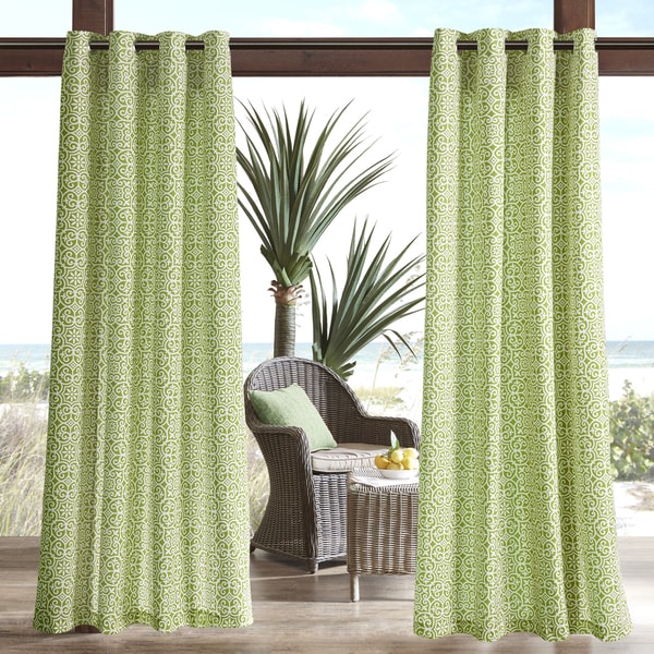Madison Park Morro Printed Fret 3M Scotchgard Outdoor Panel
