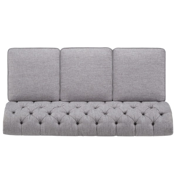 Knightsbridge Grey Linen Sectional Sofa Extension by iNSPIRE Q Artisan