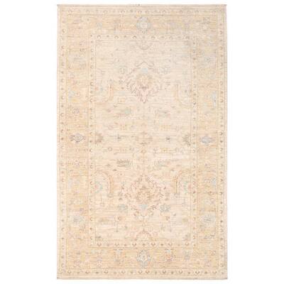 Handmade One-of-a-Kind Vegetable Dye Tabriz Wool Rug (Afghanistan) - 3'1 x 4'10