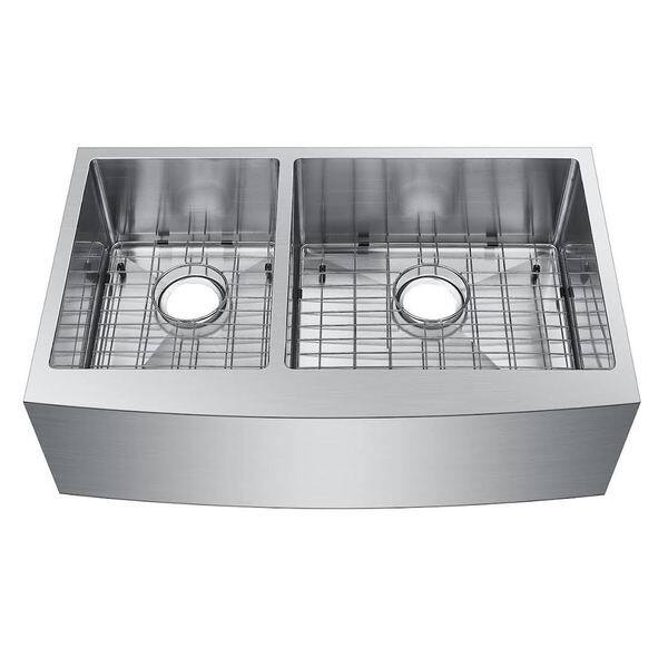 Starstar Stainless Steel 33inch 40/60 Doublebowl Undermount Apron