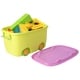 stackable toy storage box with wheels