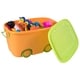 stackable toy storage box with wheels