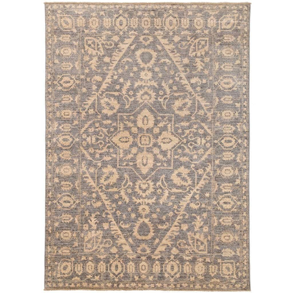 Handmade Herat Oriental Afghan Vegetable Dye Khotan Wool Rug (Afghanistan) - 4'8 x 6'7