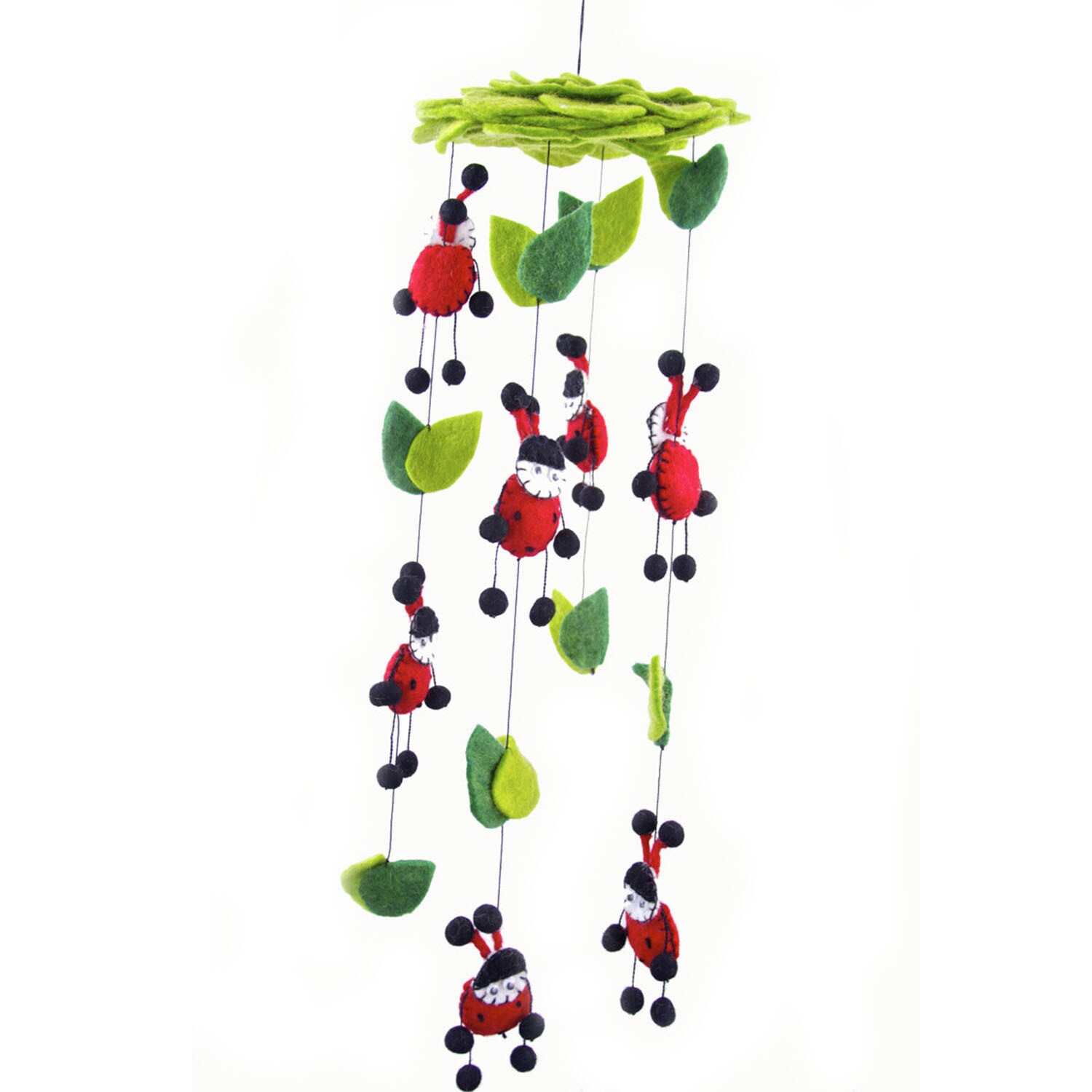 Shop Handmade Felt Ladybug Mobile Global Groove Nepal