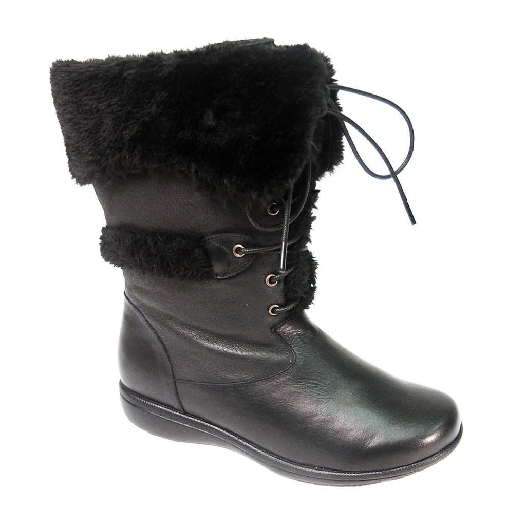 womens mid calf boots wide width