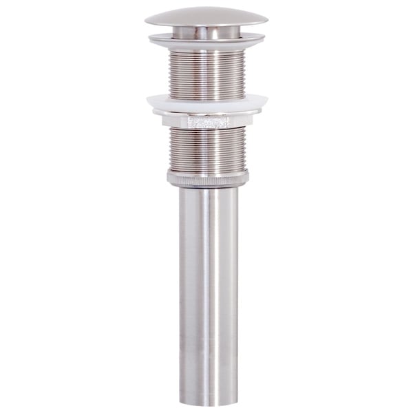Brushed Nickel Umbrella Drain Less Overflow. Opens flyout.