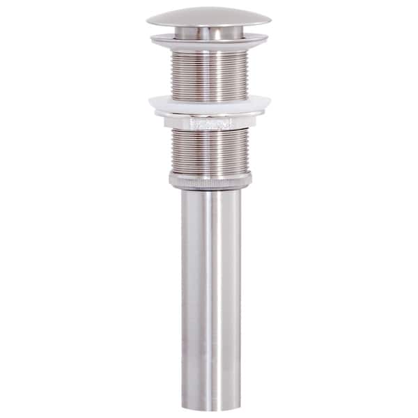 slide 2 of 3, Novatto Vessel Sink Pop-Up Drain, Brushed Nickel