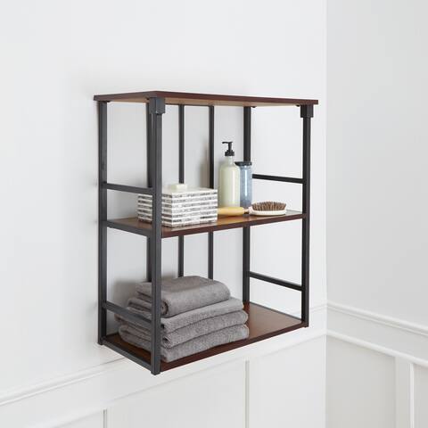 Metal Bathroom Organization Shelving Online At Mixed Material Bathroom Collection 3 Tier Wall Shelf