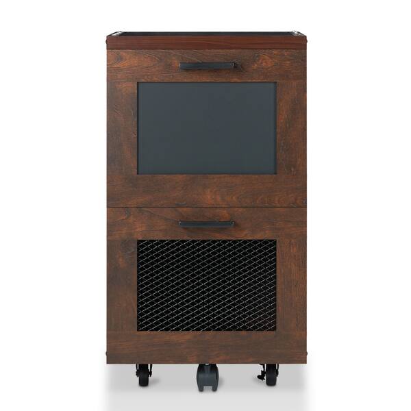 Shop Furniture Of America Days Rustic Walnut 2 Drawer File Cabinet