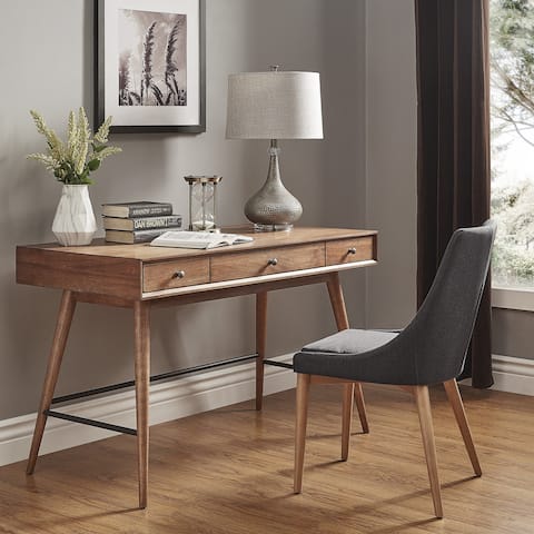 Aksel Wood 3-drawer Writing Desk by iNSPIRE Q Modern