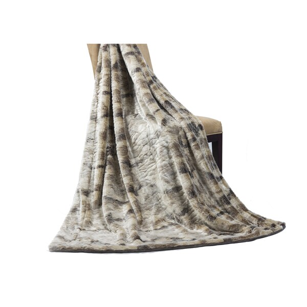 Willdlife Faux Fur and Polyester Throw (50 x 60)