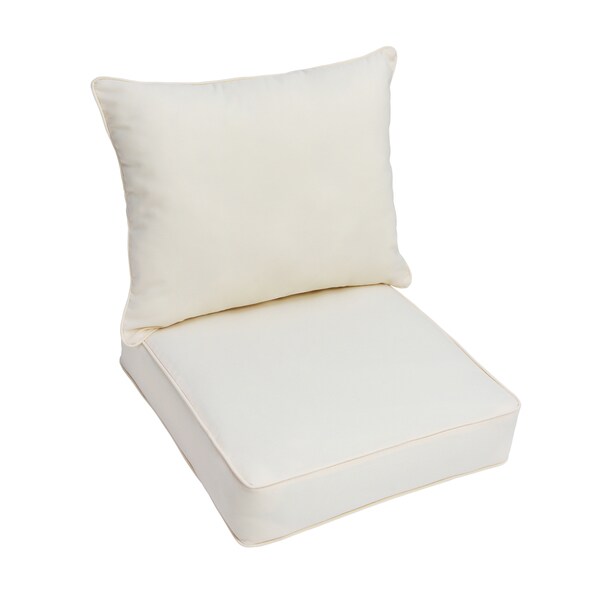 Shop Dawson Ivory Indoor/ Outdoor Dri-Fast? Cushion and Pillow Set ...