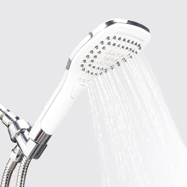 Bath Bliss Niagara 3 Function Shower Head and Cord Set 7'6" x 10'9