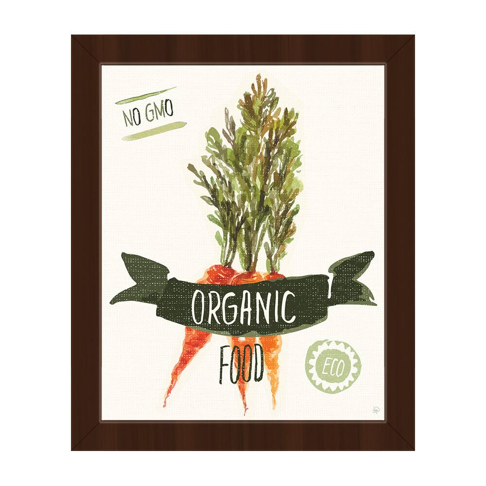 'Organic Food - Carrots' Framed Canvas Wall Art