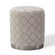 preview thumbnail 2 of 2, Opal Cream Morrocan Ottoman