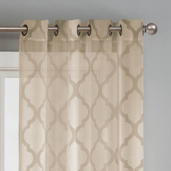 Shop Window Elements Lattice Cotton And Polyester 84 Inch Burnout