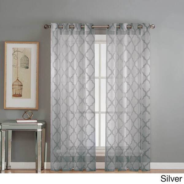 Shop Window Elements Lattice Cotton And Polyester 84 Inch Burnout