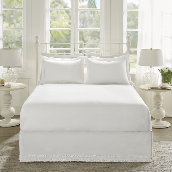 Madison Park Essentials Ruffled Solid Ruffled Bedskirt and Shams Set