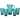 Certified International Teal Acrylic Diamond Drinkware 5-piece Set