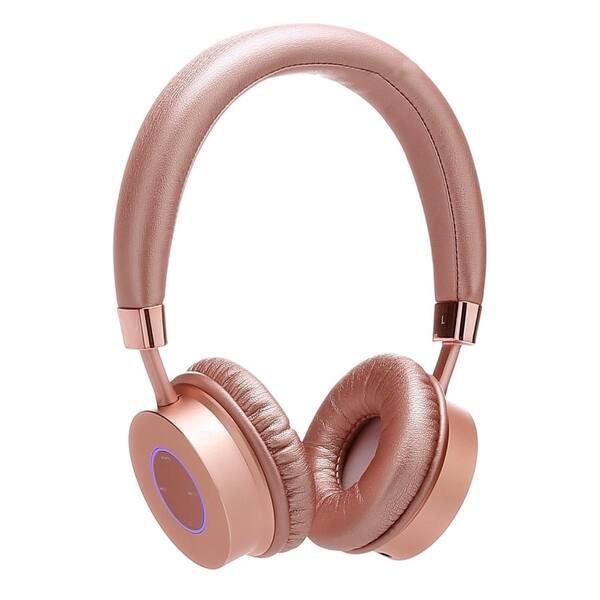 Shop Contixo Kb 0 Premium Kids Volume Limit Control Max 85db Rose Gold Bluetooth Wireless Headphones With Microphone Overstock