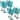 Certified International Teal Diamond Acrylic 13-ounce All-purpose Goblet Set (Pack of 8)
