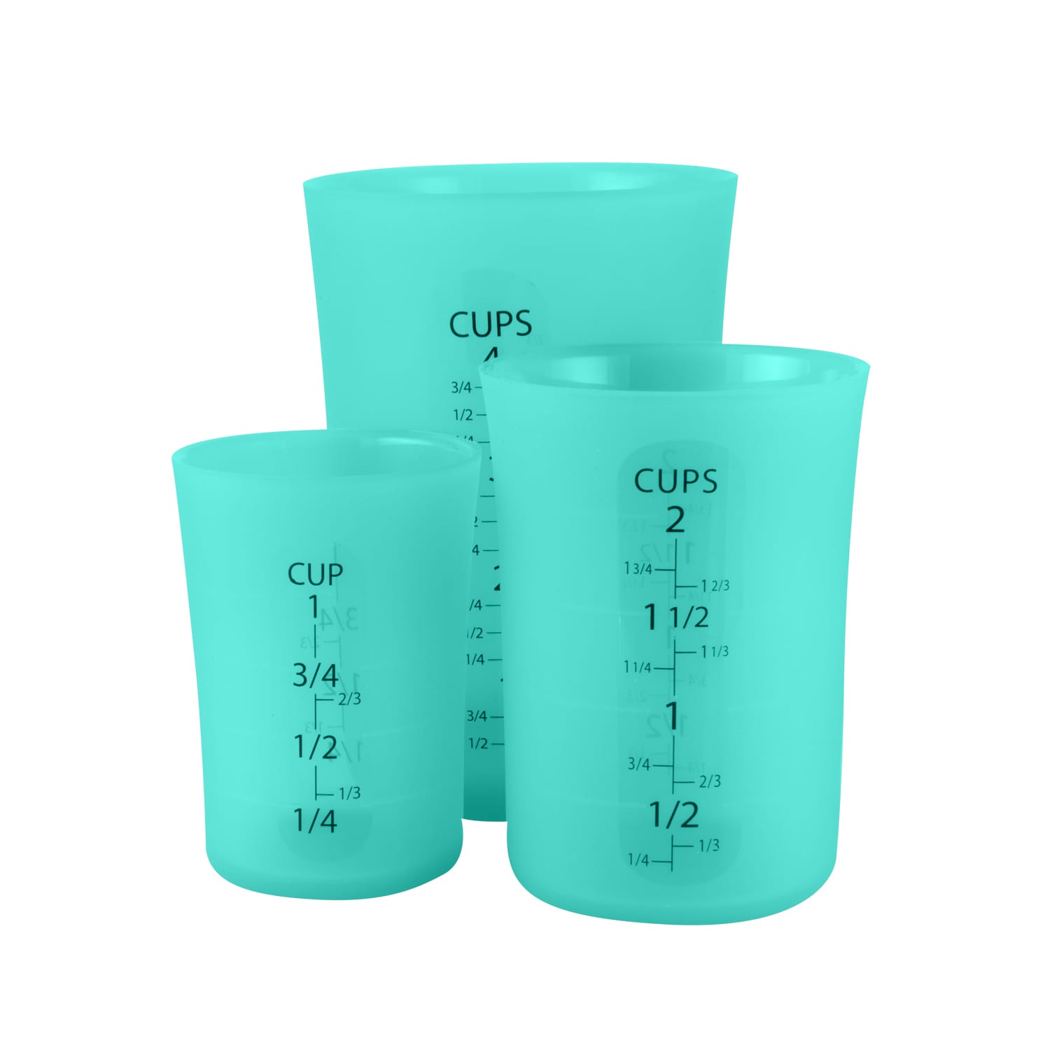 250ml Capacity Silicone Food Liquid Kitchen Household Measuring Cup Green -  Bed Bath & Beyond - 18365302