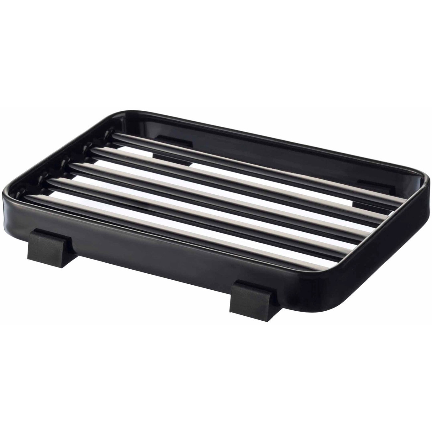 Tower White/ Black Steel Soap Tray by Yamazaki Home - On Sale - Bed Bath &  Beyond - 14174187
