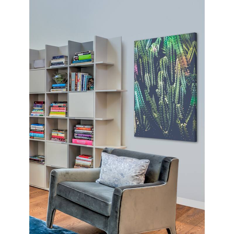 Marmont Hill - 'Cactus Jungle' by Ann Barnes Painting Print on Wrapped Canvas - Multi-Color