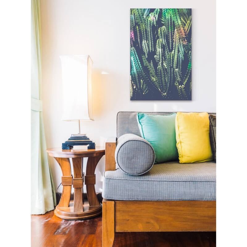 Marmont Hill - 'Cactus Jungle' by Ann Barnes Painting Print on Wrapped Canvas - Multi-Color