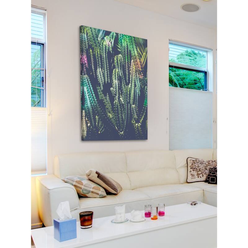 Marmont Hill - 'Cactus Jungle' by Ann Barnes Painting Print on Wrapped Canvas - Multi-Color