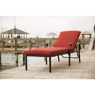 Signature Design by Ashley Tanglevale Burnt Orange Chaise Lounge