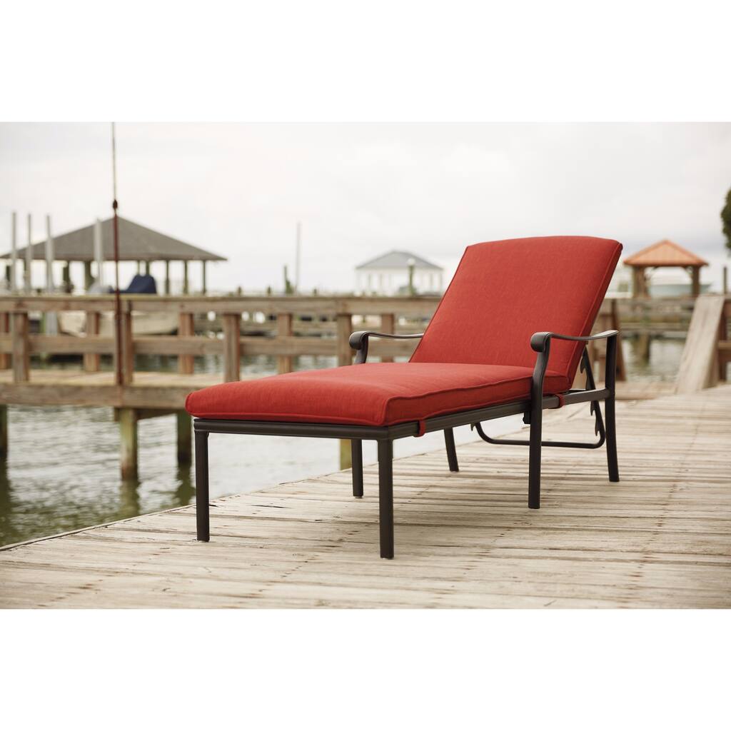 Signature Design by Ashley Tanglevale Burnt Orange Chaise Lounge