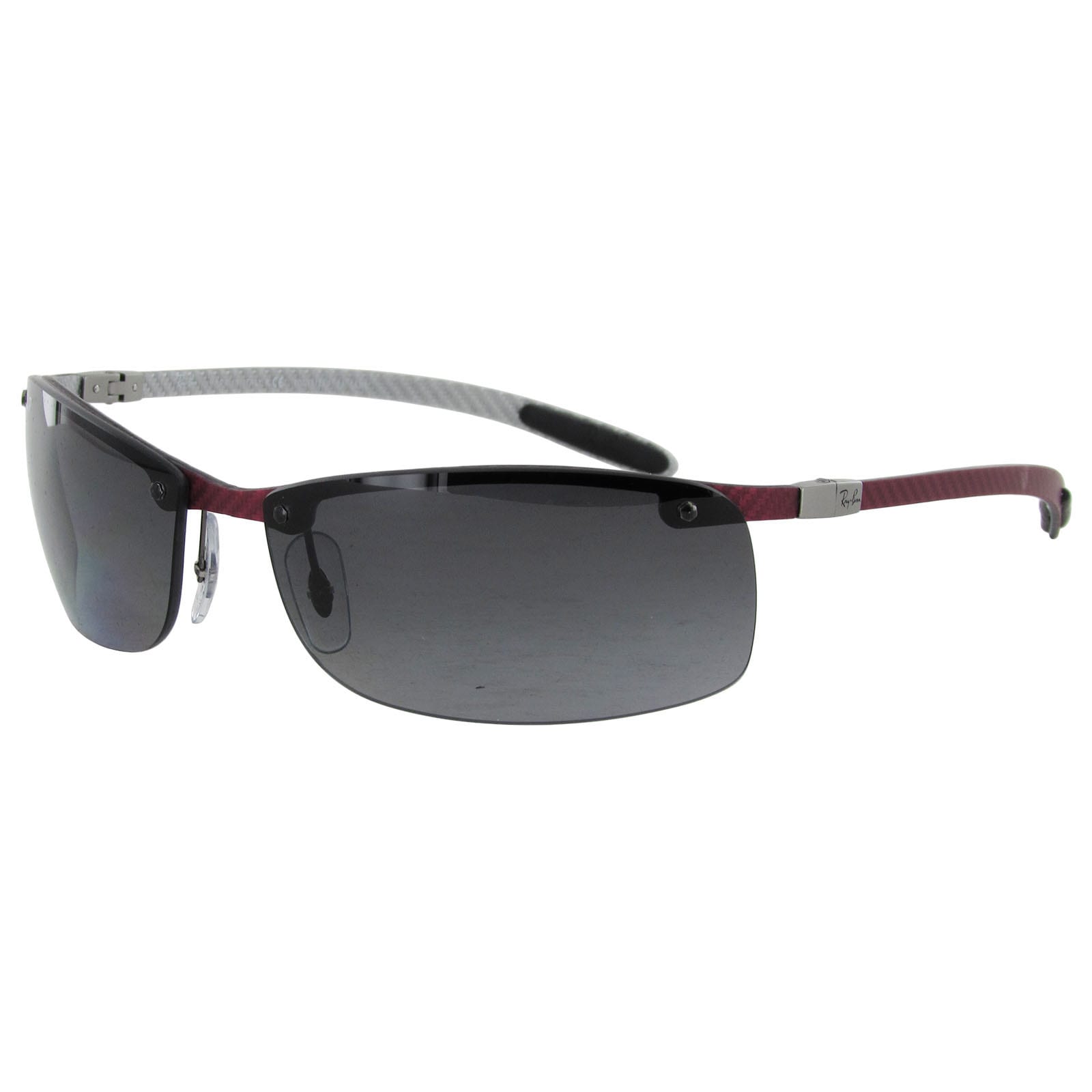 Ray Ban Tech RB8305 Carbon Fibre Semi Rimless Polarized Sunglasses | eBay