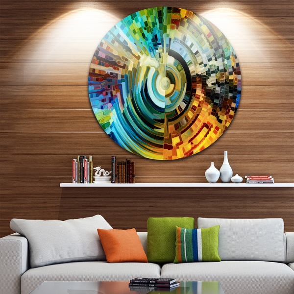 Overstock Wall Art designart 'paths of stained glass' abstract glossy metal wall art Overstock Wall Art designart 'paths of stained glass' abstract glossy metal wall art