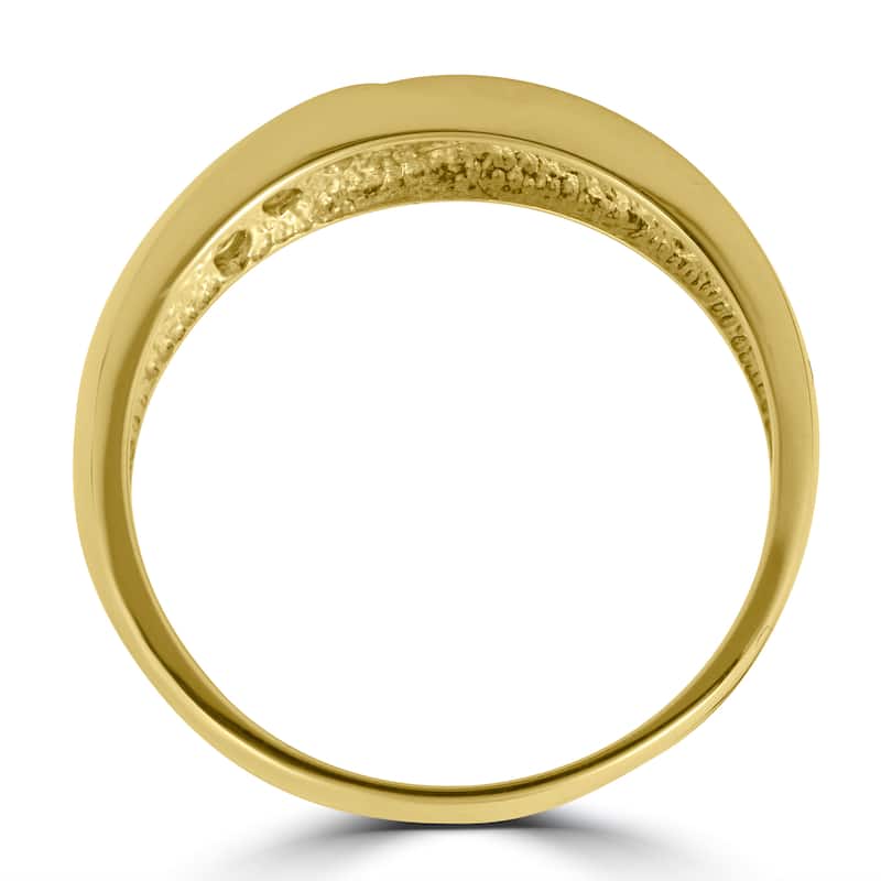14K Yellow Gold 1/4 ct TDW Mens Diamond Wedding Ring