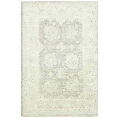 Handmade One-of-a-Kind Vegetable Dye Oushak Wool Rug (Afghanistan) - 2'1 x 3'