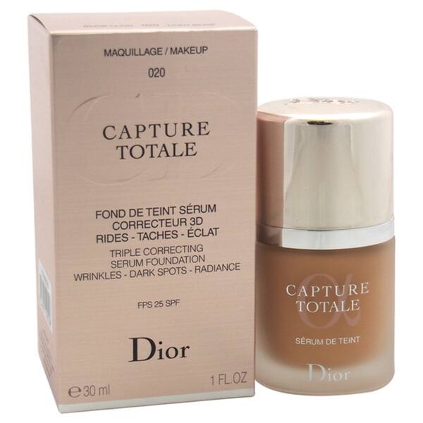 Shop Dior Capture Totale Triple Correcting Serum Foundation Spf 25